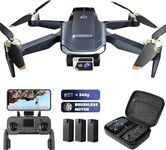 Enduring Brushless Motor Drone with 84 Mins Super Long Flight Time, Drone with 4K HD Camera for Beginners, CHUBORY A77 WiFi Quadcopter, Follow Me, Auto Hover, 3 Batteries, Carrying Case