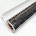 DIYAH High Gloss 6D Black Carbon Fiber Vinyl Wrap Sticker with Air Realease Bubble Free Anti-Wrinkle (12" X 60" / 1FT X 5FT)
