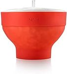 Lekue Microwave Popcorn Popper/ Popcorn Maker, Red