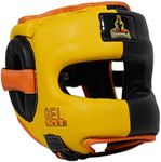 MUGHALS Deluxe Full Face GelLined Sparring Headgear (Medium)