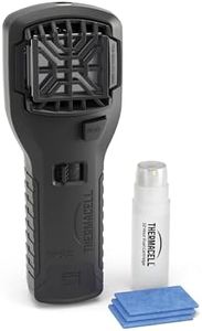 Thermacell MR300LI Mückenschutz-Handgerät, PT19 - Mückenabwehr mit Zitroneneukalyptusöl - 15 m² Schutzzone - Garten Terrasse Camping Angeln - Inkl. 1x Gaskartusche & 3X Plättchen (12h) - schwarz