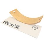 Big Game Hunters Children’s Balance Board, Premium Birch Wooden Rocker Wobble Seesaw in Cotton Bag