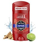 Old Spice Captain Aluminium Free Deodorant Stick For Men, 85 ML, Stay Fresh For 48H, Anti White Marks, Scent of Open Ocean, Sandalwood & Citrus Notes