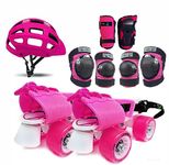 Jaspo Insane For Girls Adjustable Roller Skates Suitable For Age Group (Upto 5 Years) (Junior Insane Girls) Color-Pink - Speed Wheel