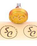 Custom Logo Branding Iron for Wood, Branding Iron for Woodworkers Leather Craftsmen, BBQ Heat Stamp Including The Wood Handle (1"x1")