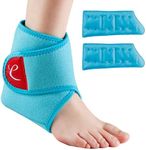 Comfytemp Ankle Ice Pack Wrap Brace for Swelling, Foot Pain Relief, 2 Gel Ice Packs for Injuries Reusable, FSA HSA Approved, Ice Bag Hot Cold Compression for Plantar Fasciitis, Men Women Surgery Gift