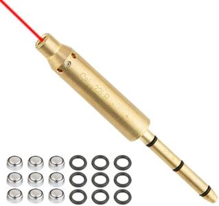 KRARP .22LR Laser Bore Sight End Barrel, Red Dot Boresighter(3 Set Batteries)