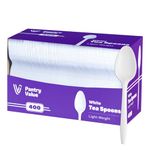 Pantry Value 400 Light-Weight White Disposable Teaspoons (Formerly Comfy Package)