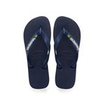 Havaianas Unisex Brasil Logo, Navy Blue, 9/10