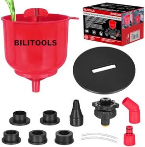 BILITOOLS No-Spill Coolant Funnel Kit - 13PCS Universal Radiator Coolant Filling Funnel Kit with 6 Adapters Fit Most Cars, Thickened Set for Automotive Use|Air Bleeding, Drip-Free