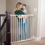 Toddleroo by North States Tall Easy Swing & Lock Baby Gate Series 2: Easy one-Handed Operation Security Latch. Hardware Mount. Fits Openings 28.68" - 47.85" Wide (36" Tall, Warm White)