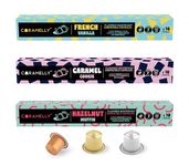 Caramelly Flavoured Barista Pack Nespresso Compatible Coffee Pods, 30 Capsules | French Vanilla, Caramel & Hazelnut | Nespresso Compatible | No Added Sugar | 100% Arabica