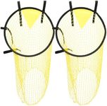 Top Bins Soccer Target Goal, Foldable Football Target Net, Easy to Attach and Detach to The Goal,Portable Football Training Net, Outdoor Football Throwing Target for Football Training Practice (2PCS)