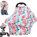 Multi-use Nursing Cover Carseat Canopy - Breastfeeding Cover Car Seat Covers for Babies, Baby Shower Gifts for Boys and Girls