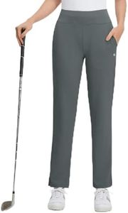 M MAELREG Women's Dressy Casual Golf Pants Stretch High Waisted Travel Slacks Business Work Athletic Pants Dark Grey