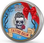 Viking Revolution Tattoo Aftercare Balm (57g / 2 Oz) - For Before, During & Post Tattoo – Safe, Natural Tattoo Cream – Moisturizing Lotion to Promote Skin Healing – Tattoo Brightening Treatment Viking Revolution Tattoo Aftercare Balm