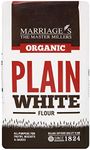 Marriages Organic Plain White Flour - 6x1kg