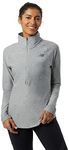 New Balance Sport Spacedye Half Zip, Women, Athletic Grey, M