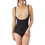 Flexees by Maidenform Ultimate Slimmer™ Wear Your Own Bra Torsette Body Briefer #2656,Black,Large