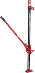 60'' High Lift Farm Jack, 3.5 Ton (7000lb) Ratcheting Off-Road Utility Farm Jack, Heavy-Duty Farm Jack for Car, Tractor, Truck, SUV Bumper Jack,Triangular Head