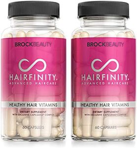 Hairfinity Hair Vitamins - Scientifically Formulated with Biotin, Amino Acids, and a Vitamin Supplement That Helps Support Hair Growth - Vegan - 120 Veggie Capsules (2 Month Supply)