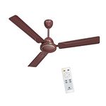 Havells 1200mm Glaze BLDC Motor Ceiling Fan | Remote Controlled, High Air Delivery Fan | 5 Star Rated, Upto 60% Energy Saving, 2 Year Warranty | (Pack of 1, Brown)