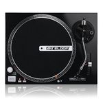 Reloop RP-1000M - DJ and hi-fi turntable with belt drive, pitch range (+/- 10%), (black metallic)