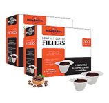 Brew Addicts 600 Paper Coffee Filters - Compact Design Single-Use Coffee Filter for Keurig 1.0 & 2.0. Perfect Size and Quantity