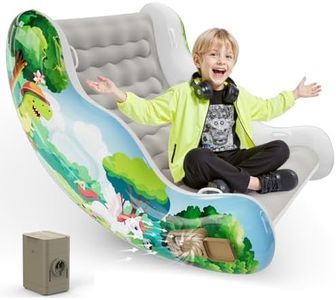 Sensory Chair for Kids, Inflatable Rocking Chair for Kids with Autism & ADHD, Air Cloud Rocker for Toddler as 3 4 5 6 7 8 Year Old Boy Girl Gifts, Autism Sensory Products Training Body Coordination