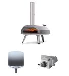 Ooni Karu 12 Outdoor Multi-fuel Pizza Oven Bundle - Includes 12" Pizza Peel & Gas Burner Attachment