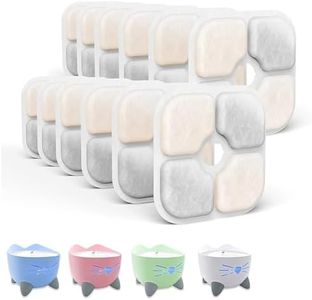 12 PCS Cat Water Fountain Filter, Cat Fountain Filters Sponge, Cat Water Filter Replacement, Triple Filtration System for PIXI Pet Cat Dog Water Dispenser