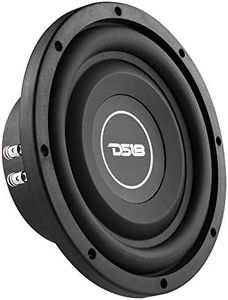 DS18 SRW8.4D 8" Shallow Car Subwoofer - 300 Watts, Dual Voice Coil, 4+4 Ohms Impedance (1 Speaker)