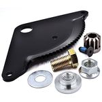 HD Switch - Improved Steering Gear Rebuild Kit Replaces 532194732 194732 Sector Plate, 587738906 Pinion, 532194747 Machined Pivot Bushing Upgrade & Hardware - Husqvarna Craftsman AYP Poulan Weedeater