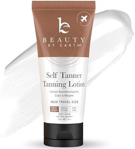 Tanning Lotion Self Tanner - With Natural & Organic Ingredients, Travel Size Self Tanning Lotion, Non Toxic Gradual Tanning Lotion, Sunless Tanning Lotion for Fake Tan for Women & Men, Fair to Medium