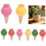 Benhurb 8pcs Terracotta Self Watering Plant Spikes, Automatic Slow Release Irrigation Stakes, Plant Watering Globes Indoor Outdoor, Effortless 3-5 Day Moisture