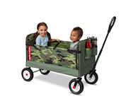 Radio Flyer 3-in-1 Camo Wagon Green, 39.37 x 18.50 x 30.71 Inches