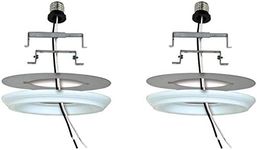Ciata Lighting Recessed Can Light Conversion Kit to Pendant, Instant Light Conversion Kit for Light Fixtures in White Finish – 2 Pack