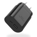 Type C Charger,25W Super Fast Charger Dual Port USB C Wall Charger, Quick Charging Block Compatible with Samsung Galaxy S23 S22/S22 Plus/S20/S21 Ultra Plus,Note 20/Note 10 Plus, Pixel 6 Pro/S8/S9