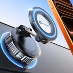 VICSEED for Magsafe Car Mount Vacuum Magnetic Phone Holder for Cars [55+KG Ultra-Strong Suction] Car Phone holder Accessories [360° Rotate & Fold] for iPhone17 Pro Max Air 16 15 14 13 12 & Samsung