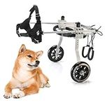 Dog Wheelchair for Back Legs, Aluminium Disabled Dog Assisted Walk Cat Dogs Wheel Cat Wheelchair for Pet Back Legs (L)