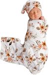 Newborn Swaddle Blanket Headband Ha