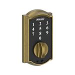 Schlage Touch Camelot Deadbolt (Antique Brass) BE375 CAM 609 Schlage Lock Company