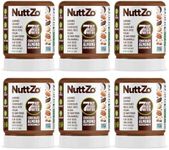 NuttZo Coconut Almond Dark Chocolate Keto Mixed Nut and Seed Butter | 7 Nuts & Seeds Blend, Keto-Friendly, Gluten-Free, Vegan, Kosher | No Added Sugar or Oil | 4g Net Carbs | 12oz Jar (Pack of 6)