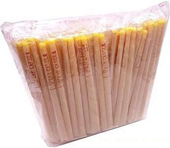 Bougies pour les oreilles 100pcs / Set jaune oreille Les bougies d'oreille naturelle Cire d'abeille bougies auriculaires Cônes Cire Oreille organique suppression oreilles bouchées thérapeutique Tinnit