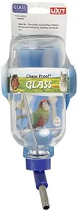 Lixit Glass Water Bottles for Rabbits, Ferrets, Small Birds, Guinea Pigs, Rats, Hamsters and Other Pets (Birds and Small Animals, 16oz)