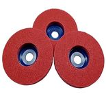 STEEL ART CRAFT Nylon fiber buffing disc 4 inch polishing pad abrasive, paint & rust remover sanding wheel accessories for angle grinder 115mm x 22.2mm PACK OF 3 PCS