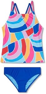 Speedo Girls' Swimsuit Two Piece Tankini Thin Strap