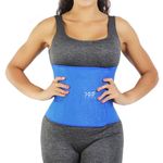 COIF Premium Sweat Waist Trimmer Belt for Women and Men - Abdominal Belt After Delivery - Tummy Shaper Belt - Body Shaper Belt for Exercise & Workout, Stomach Fitness (Free Size)