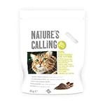 Nature's Calling Natural Walnut Cat Litter 12 kg, Fast-Clumping, 100% Biodegradable and Flushable Litter with Advanced Odour Control for Cats and Kittens – Pack of 2 x 6 kg Bags