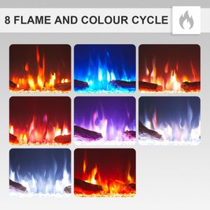 FlameKo Leura 152cm Electric Fireplace – Wall Mounted Heater
